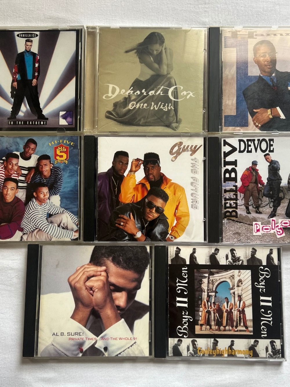 90s R&B New Jack Swing CD Lot of 8 - Boyz II Men Bell Biv DeVoe Guy Hi-Five BBD